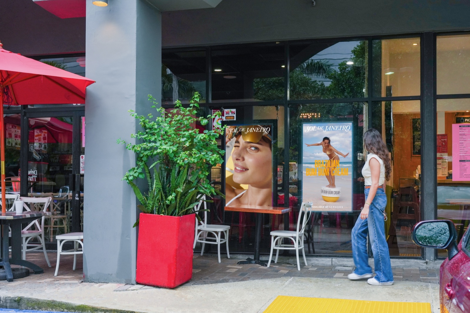 Smartify screen at Rockboy Pizza × Sol de Janeiro, Miami